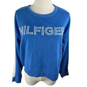 Tommy Hilfiger Sport Sweatshory Medium Blue French Terry Sweatshirt Embroidered